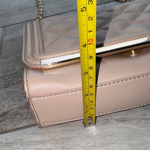 Aldo- Light pink- Elegant Quilted Chain Shoulder Bag - Picture 12 of 16